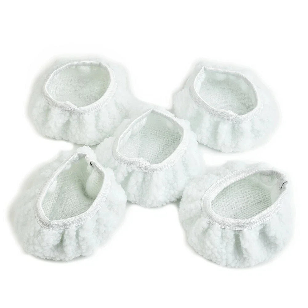 5 x Polishing Bonnet Buffer for Soft Wool 5-6" Car Polisher
