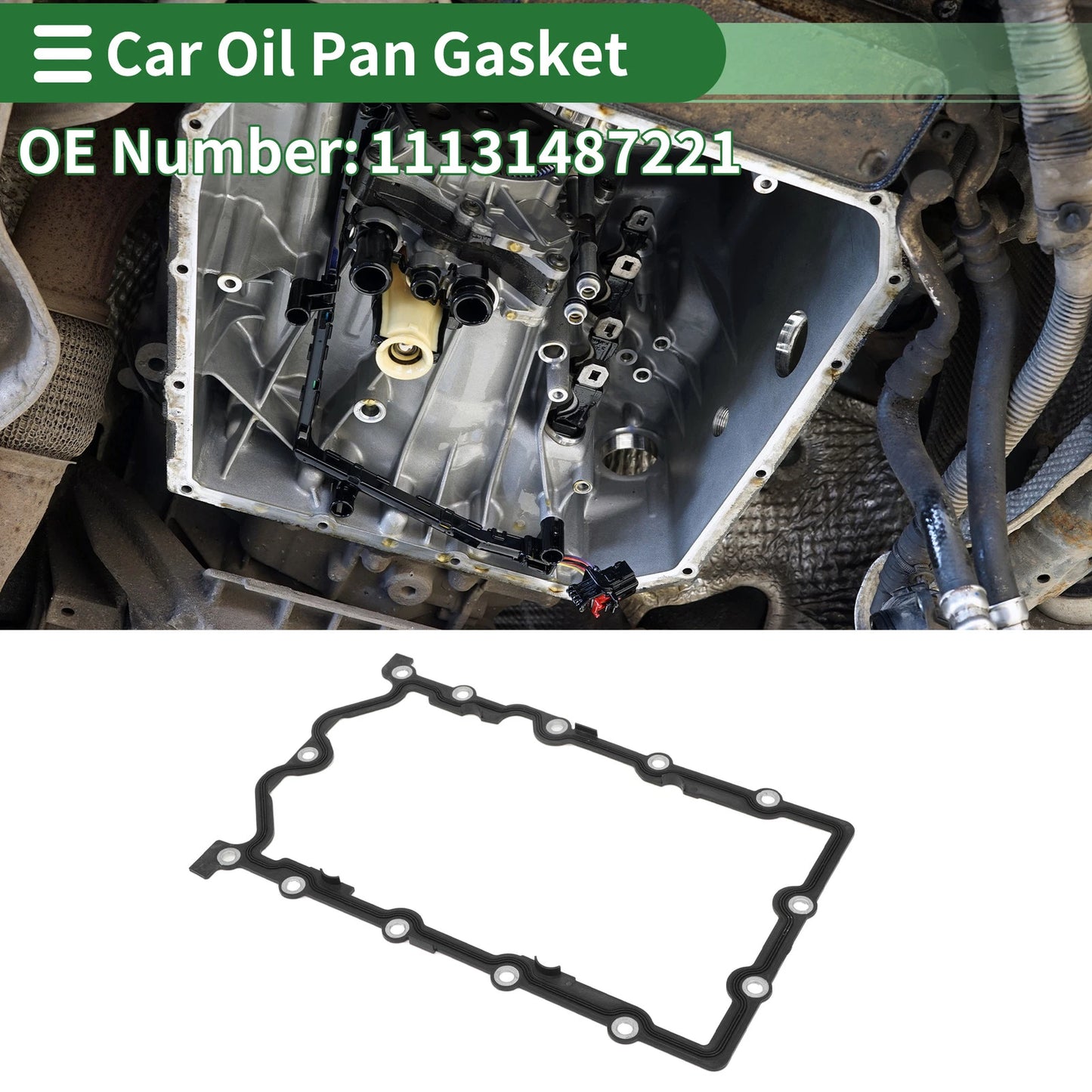 Oil Pan Gasket for Mini Cooper 1.6L L4 (2002–2008) No.11131487221