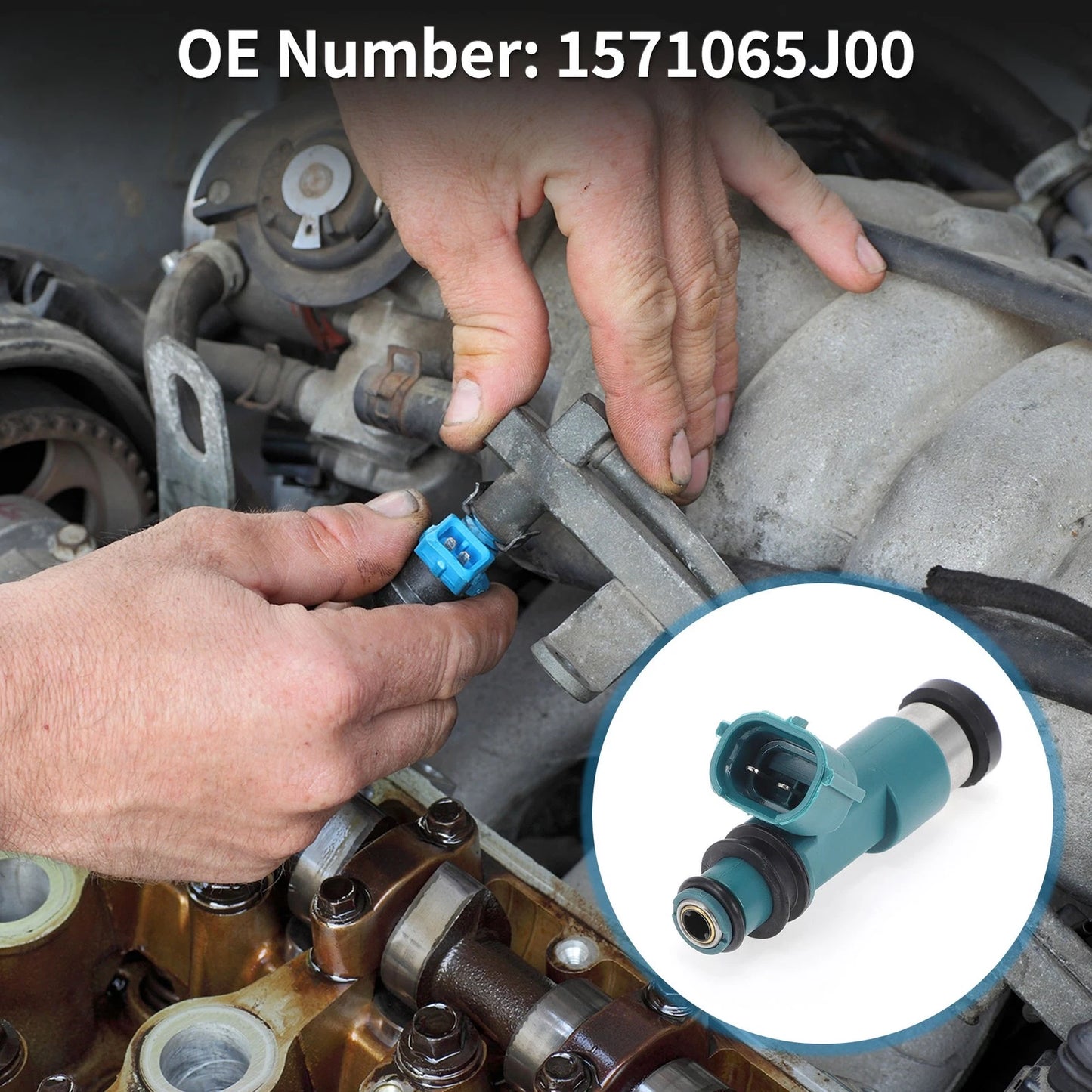 Fuel Injector No. 1571065J00 for Suzuki SX4 (2007–2009) 1 Pc Blue