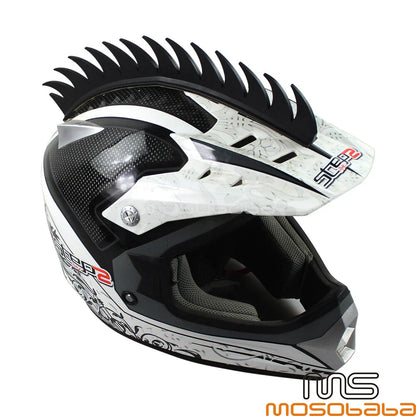 14'' Rubber Spikes Saw Strip for Dirt Bike ATV Motorcycle Helmets