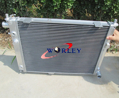 Aluminum Radiator + Fan for Saab 9000 2.3 Turbo (1991-1998)