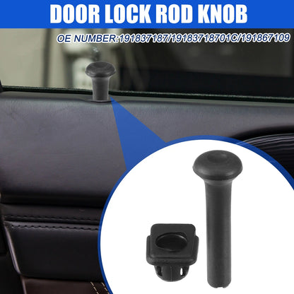 Set of 4 Door Lock Rod Knob & Locking Button Cover for VW Jetta Mk2 (1984–1992)