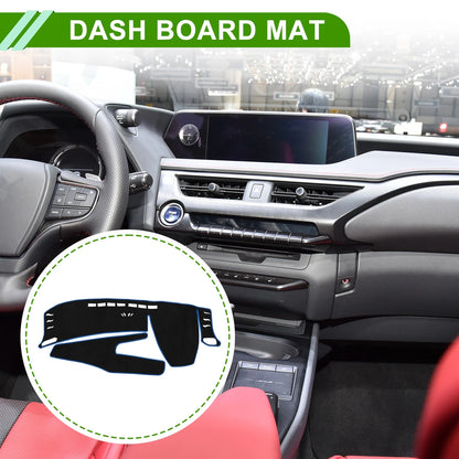 Dashboard Cover Mat for Lexus UX250H (2019–2020) Sun Protector Black Blue