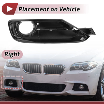 1 Pc Fog Light Grill for BMW 320i (2012–2015) No. 51117300738 Black