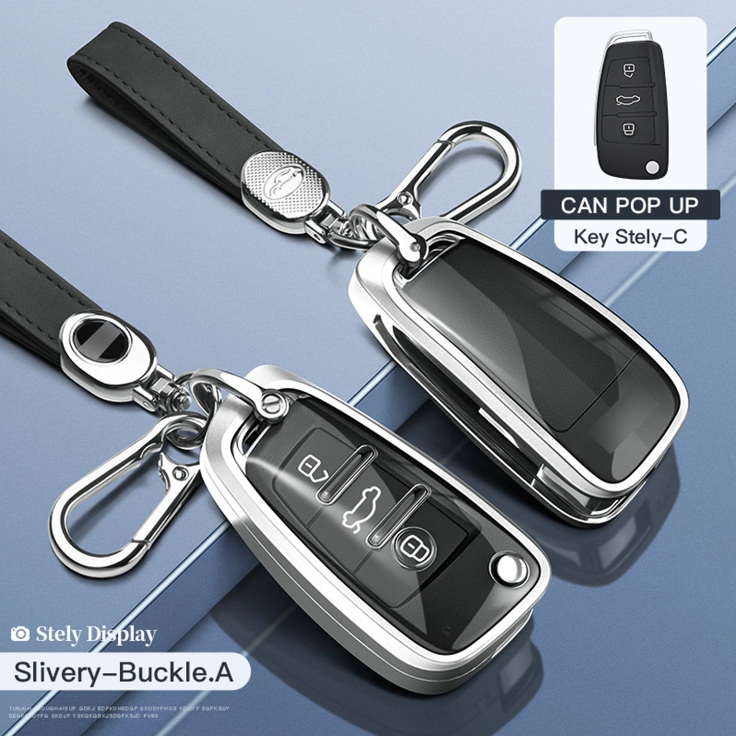 Aluminum Alloy TPU Key Case Cover for Ford