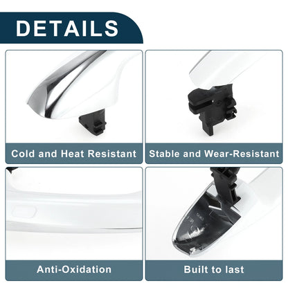 Outside Exterior Door Handle for Mercedes-Benz W205 (2015–2023) No.A0997605501 Black White