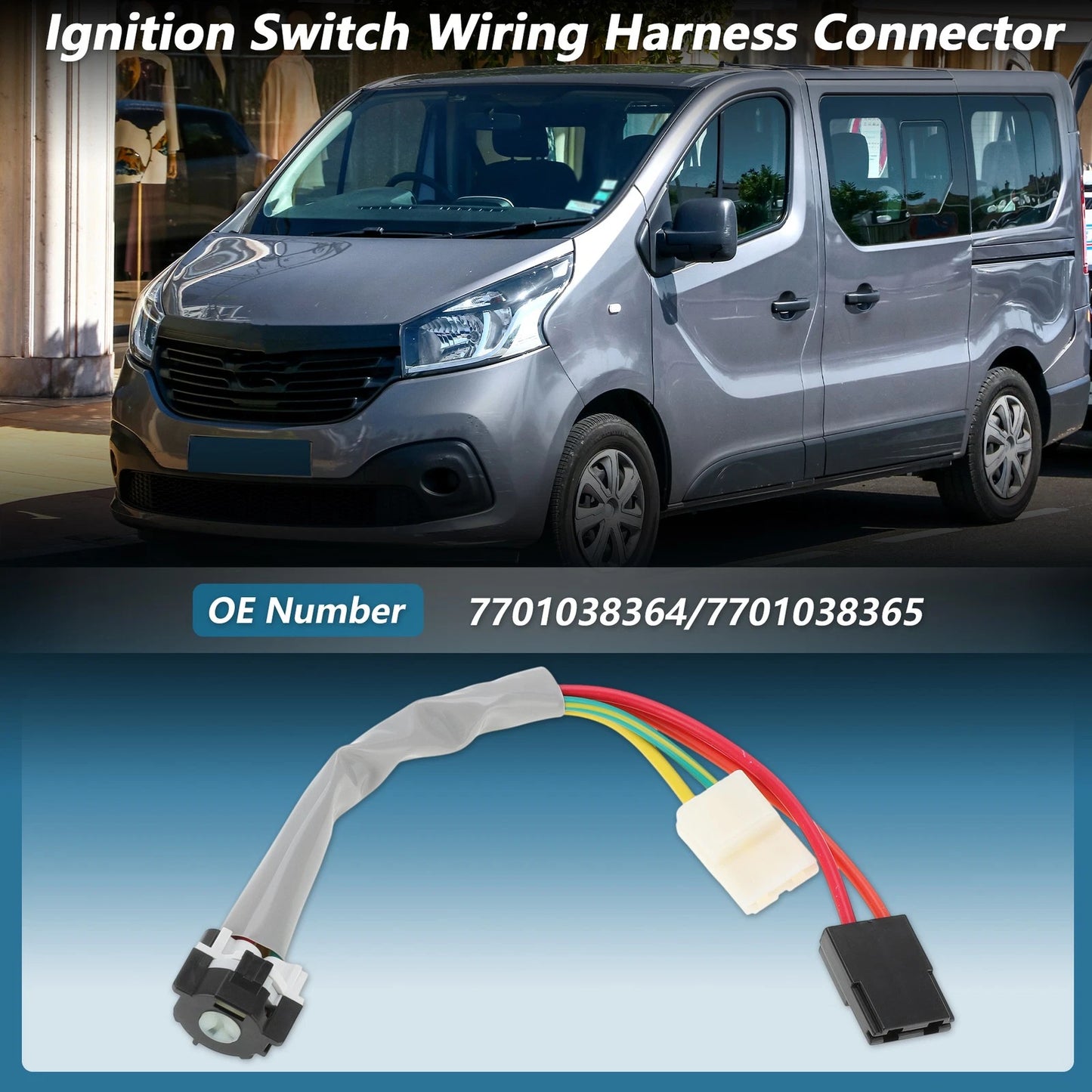 Ignition Switch Wire Replacement for Renault Trafic (2001–2014) No.7701038365