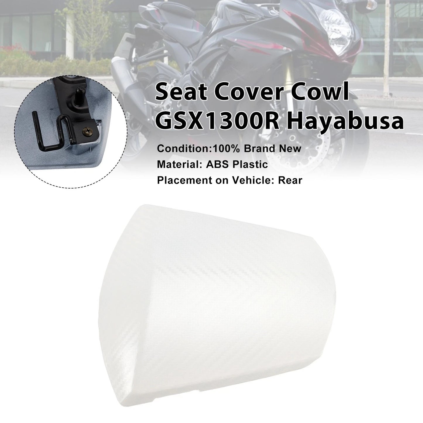 Rear Seat Cover for Suzuki GSXR600 GSXR750 (2011–2026) Red
