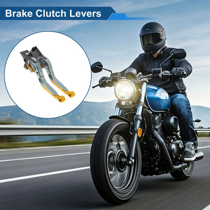 Brake Clutch Levers for BMW G310R (2017–2021) Titanium Gold Tone End 1 Pair