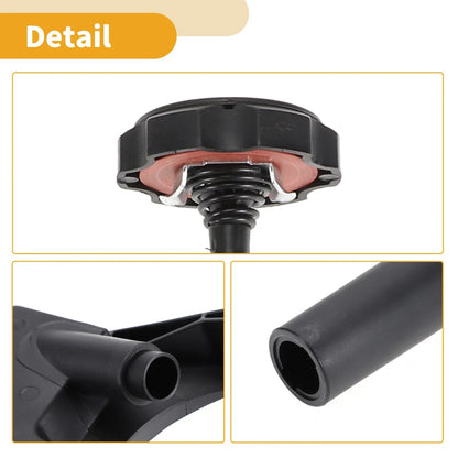 Power Steering Reservoir for Chevrolet Silverado 2016-2019 Plastic Black
