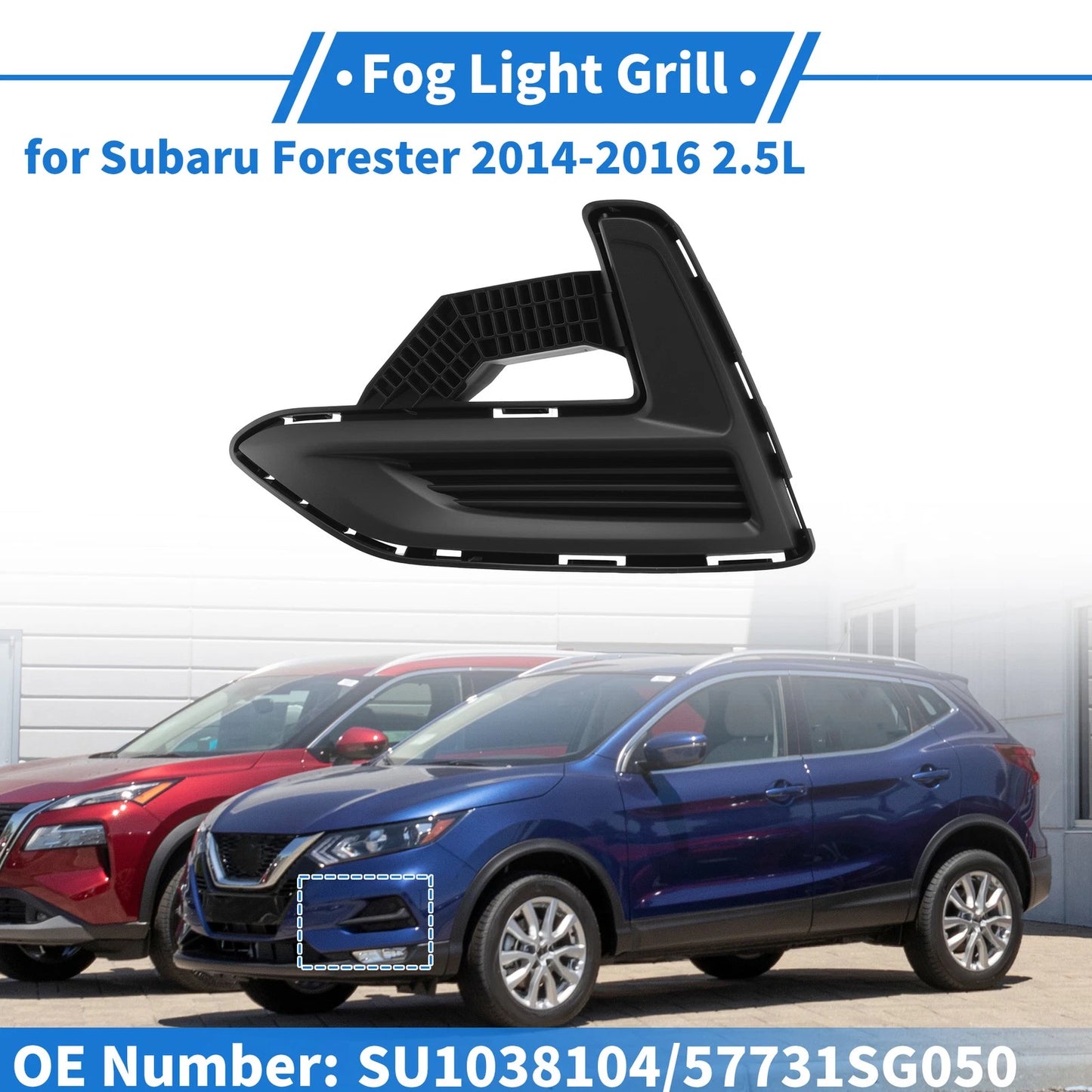 Front Left Fog Light Grille for Nissan Sentra (2020–2021) NI1038172