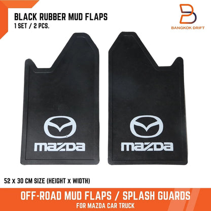 Mud Flaps for Mazda 4WD 4X4 Off-Road Splash Guards Black Rubber