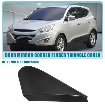 Left Car Mirror Corner Fender Triangle Cover No. 861802S000 for Hyundai Tucson (2016–2021)