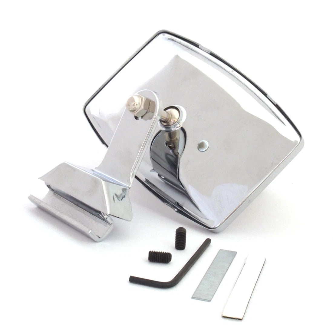 Stainless Rectangular Quarterlight Mirror for Hotrod Classic Car