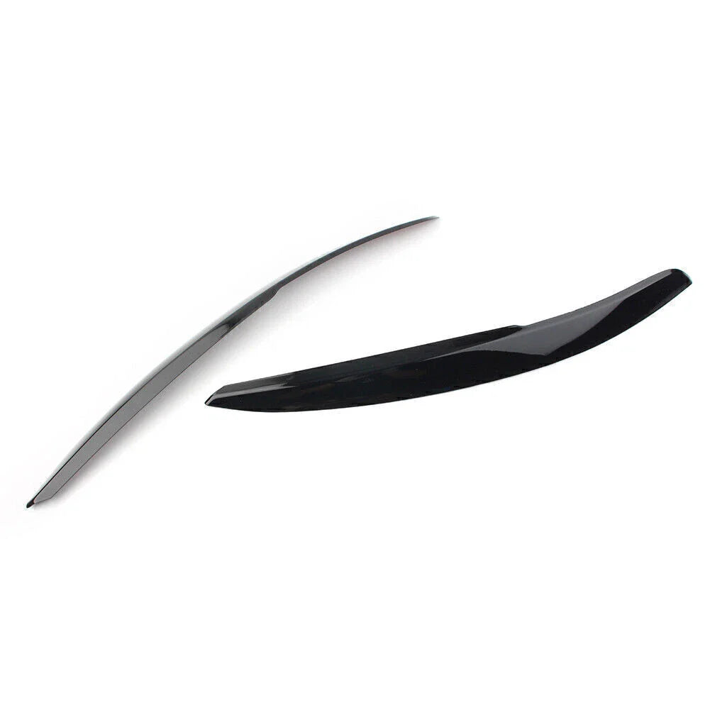 Headlight Eyebrow Cover Trim for VW Polo Mk5 6R 6C (2011-2017) Glossy Black