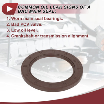1 Pc Rear Crankshaft Oil Seal for Hyundai Elantra, Kia Forte (2011–2018) No. 21443-2B020