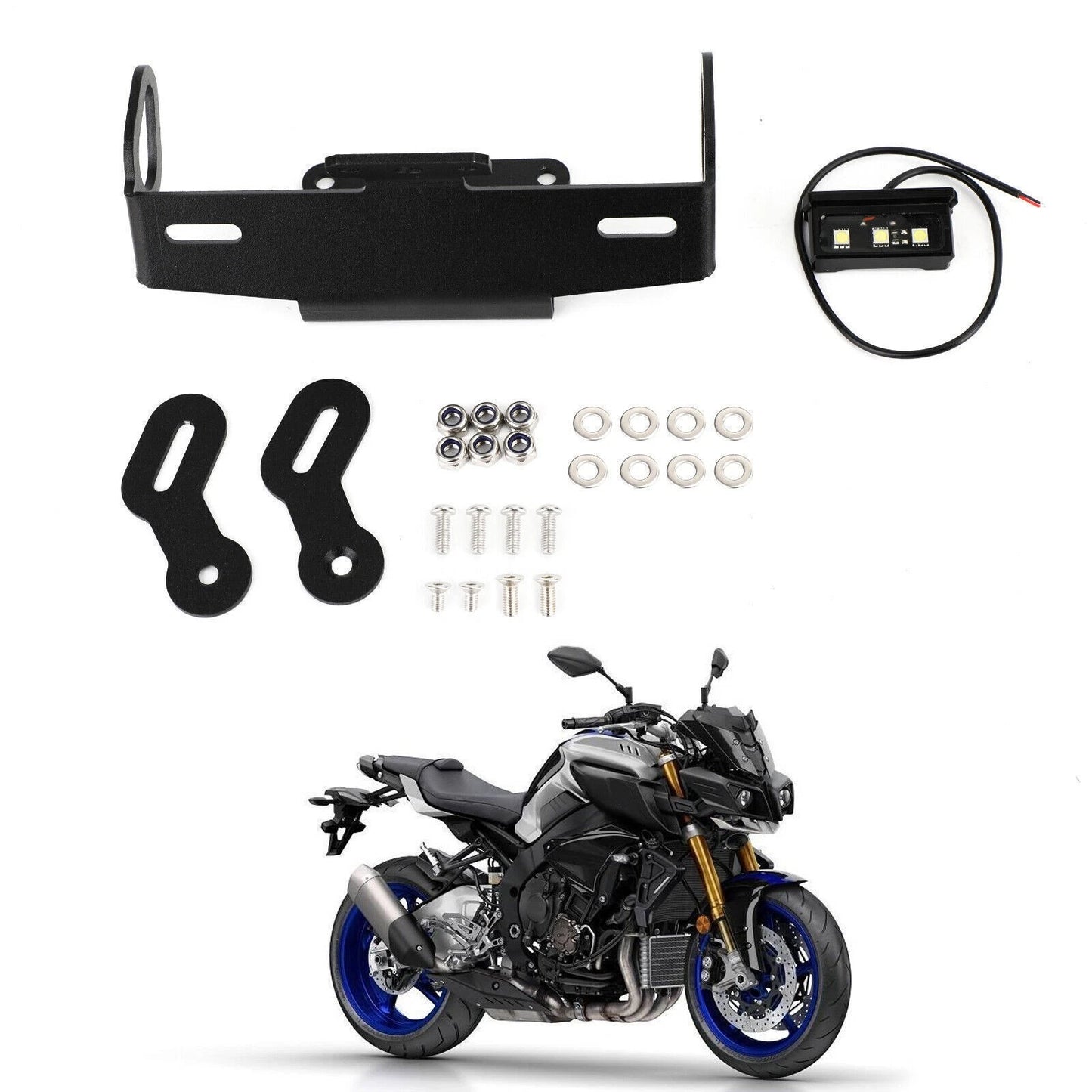License Plate Holder Frame Bracket for Yamaha MT07/09/10 Tracer (2014–2023)