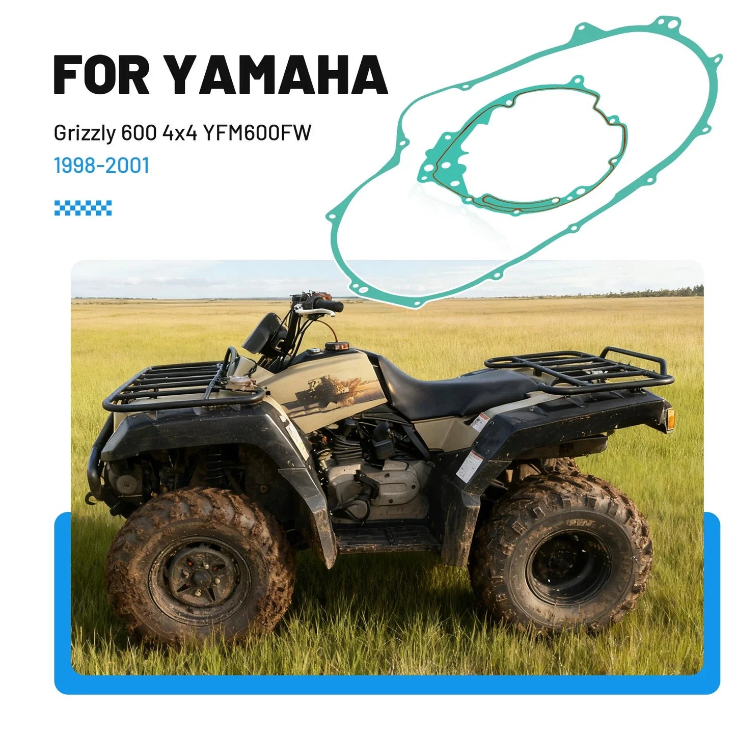 Clutch Cover Gasket for Yamaha Grizzly 600 (1998–2001)