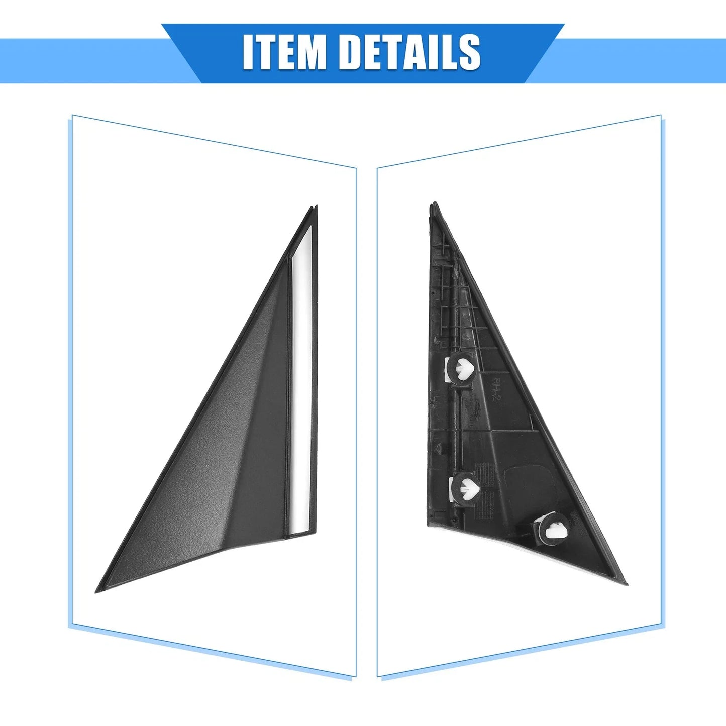 Right Mirror Corner Triangle Fender Cover for Hyundai Elantra (2017-2023)