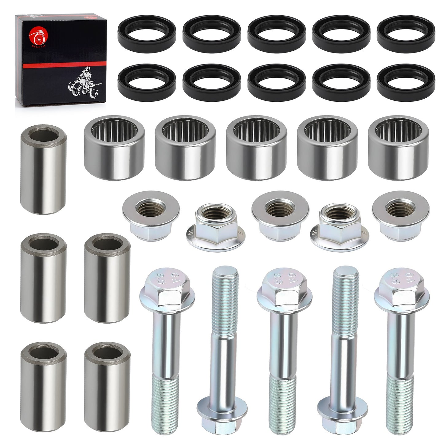 Swing Arm Linkage Bearing Bolt Nut Set for Honda Sportrax 400 (1999–2014)