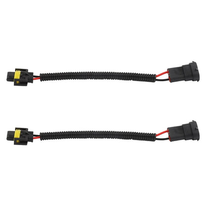 2 x Adapter Wiring Harness Plugs Prewired M/F H11 H8 H9
