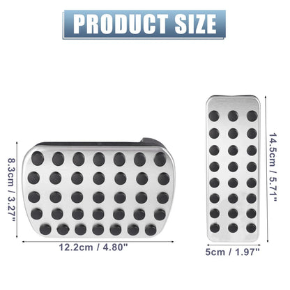 2 x Gas Brake Pedal Pads Covers for Mercedes-Benz GLE GLS ML GL 350 (2013-2019)
