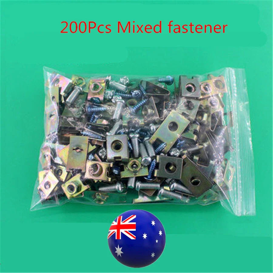 Car Body Door Fender Panel Repair U Nuts Clip Fasteners - AU Ship