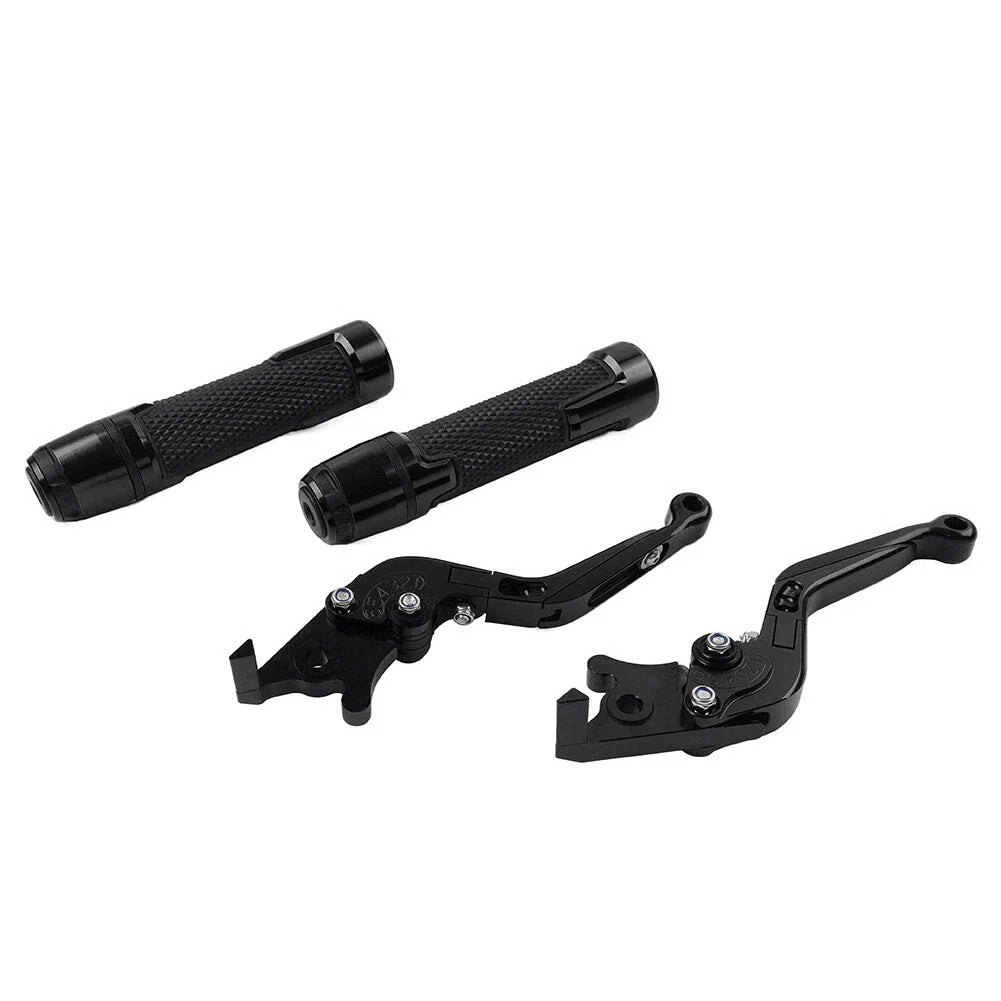 Black Extendable Brake Clutch Levers Grips for Kawasaki ZX10R/RR (2004-2023)