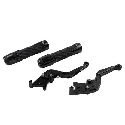 Black Extendable Brake Clutch Levers Grips for Kawasaki ZX10R/RR (2004-2023)