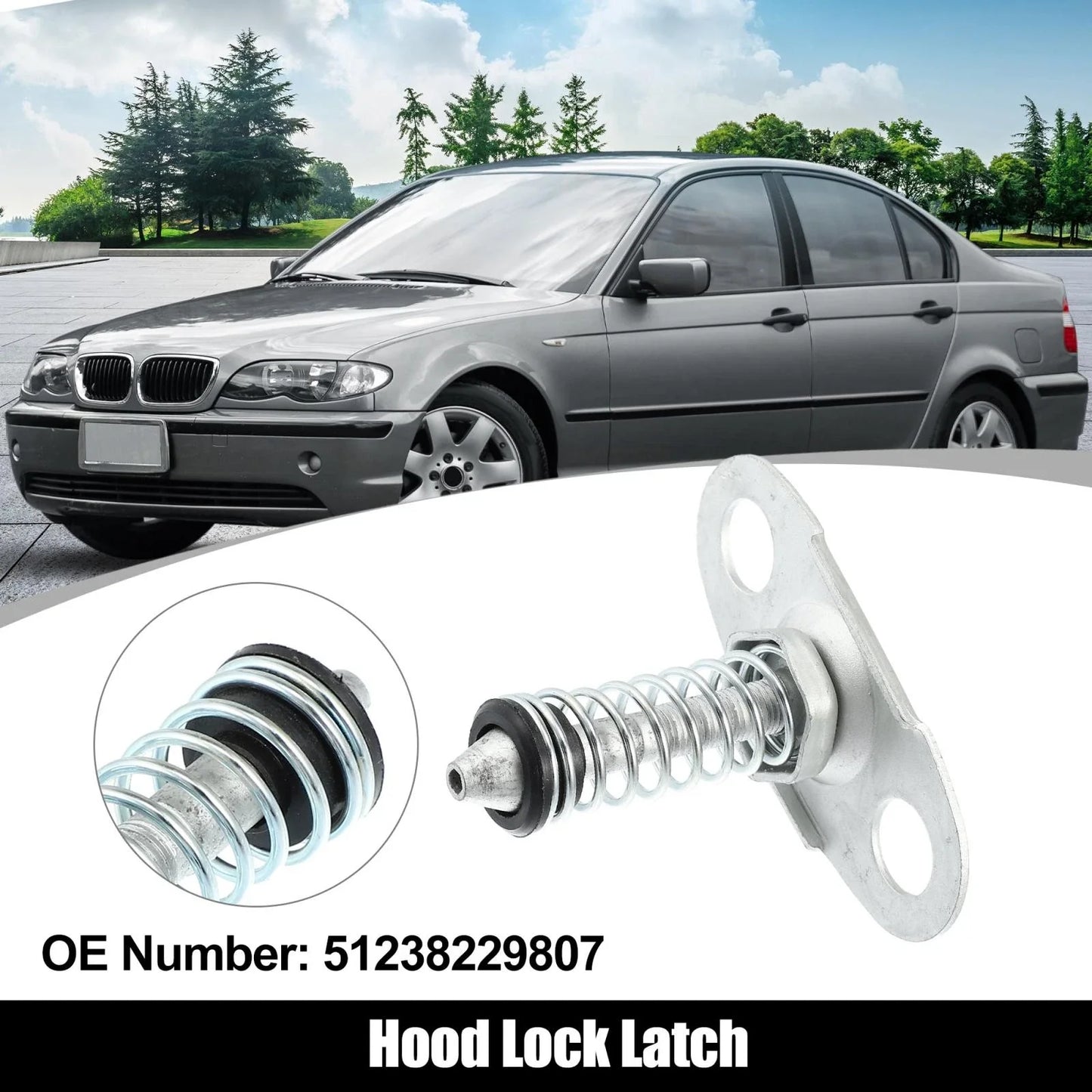 Car Front Upper Hood Catch Latch Lock for BMW E46 E52 E53 (1999-2006)