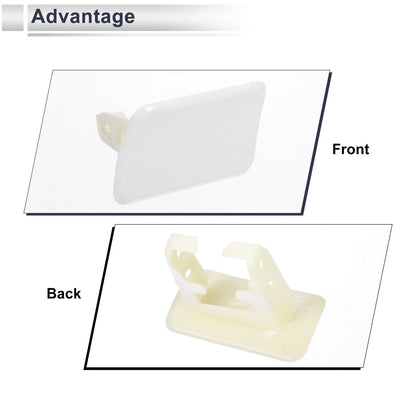 Left Front Bumper Headlight Washer Nozzle Cover Cap for BMW X3 White