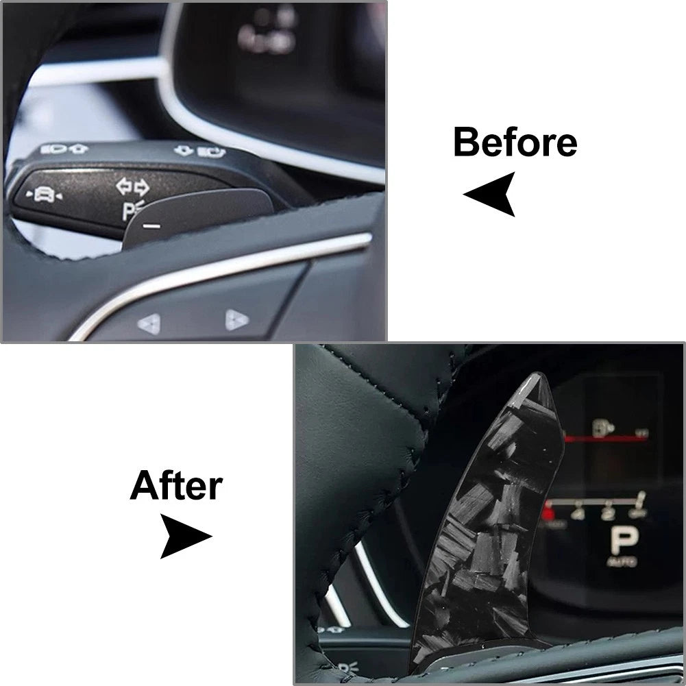 Steering Wheel Paddle Shifter Cover Trim for Audi R8 RS3 RS4 RS5 TT RS (2007–2021)