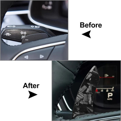 Steering Wheel Paddle Shifter Cover Trim for Audi R8 RS3 RS4 RS5 TT RS (2007–2021)