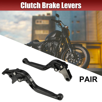 Folding Brake Clutch Levers 1 Pair for Honda 250 (2017-2021) Black