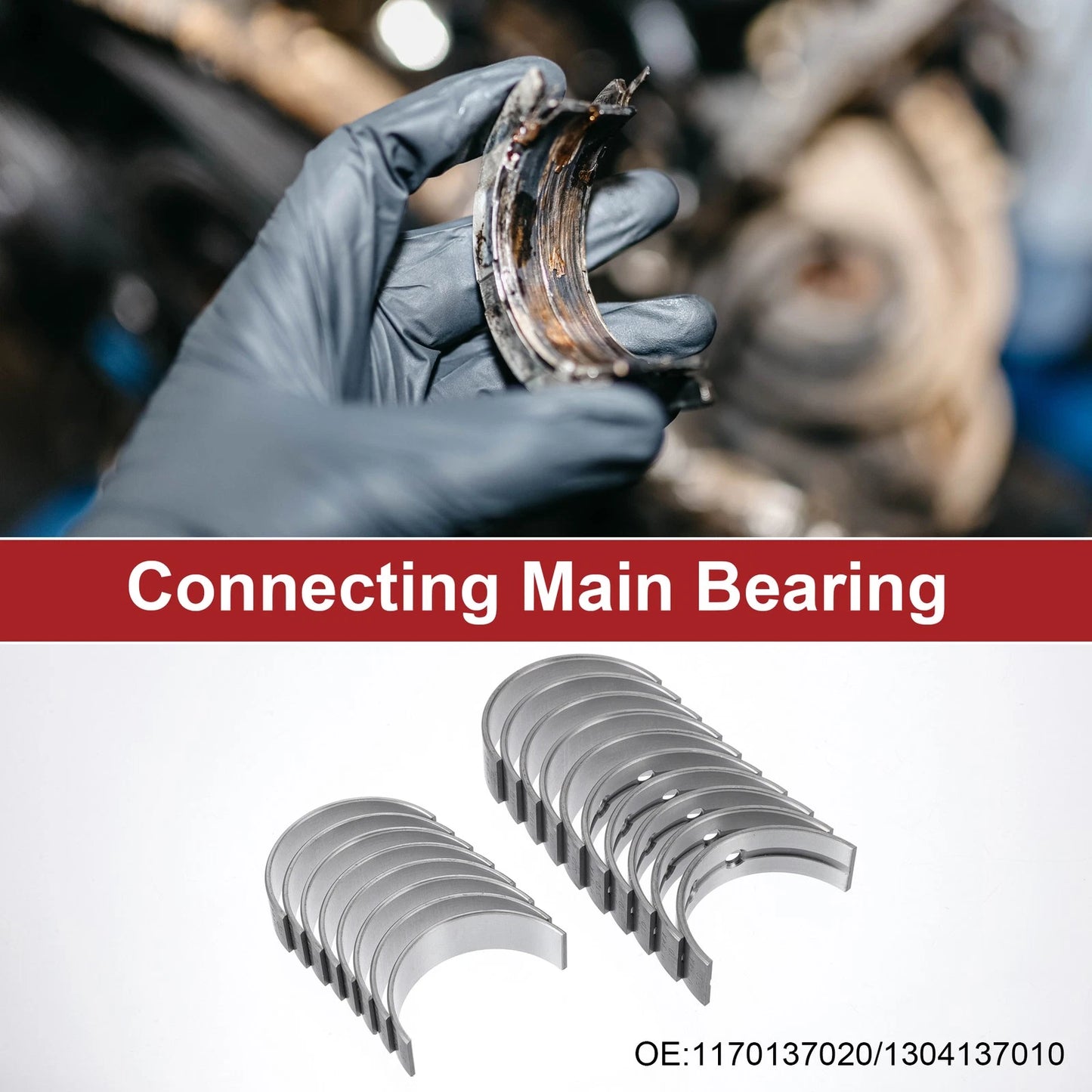 Main Bearing and Connecting Rod Bearing Kit No. 1170137020 for Toyota Corolla