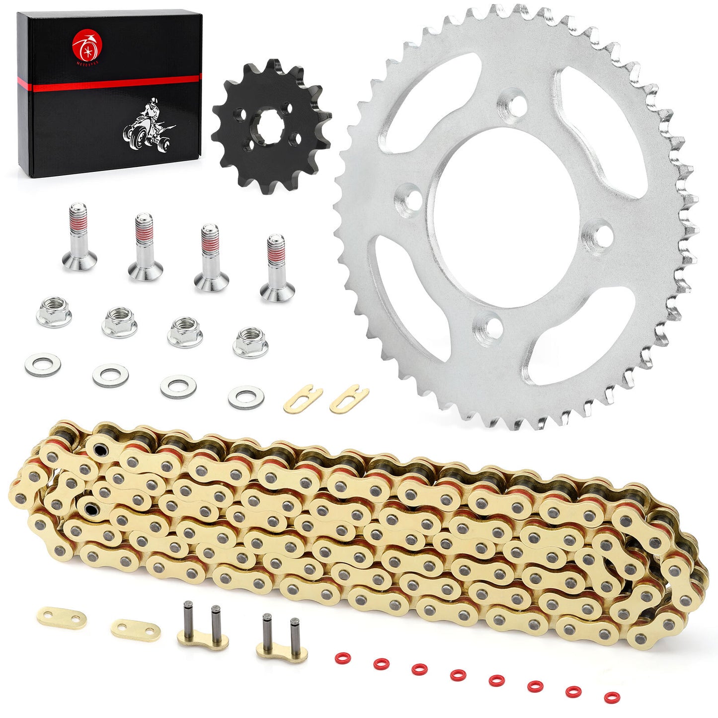 Sprocket Chain Set for Honda XR80R CRF80F (2000–2009) 14/46 Tooth 420 X-Ring