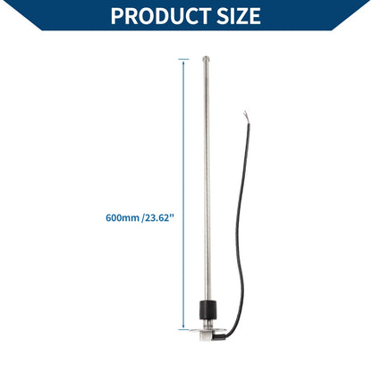 Fuel Sending Unit and Gauge Kit 0-190 Ohm 600mm for Boat Car