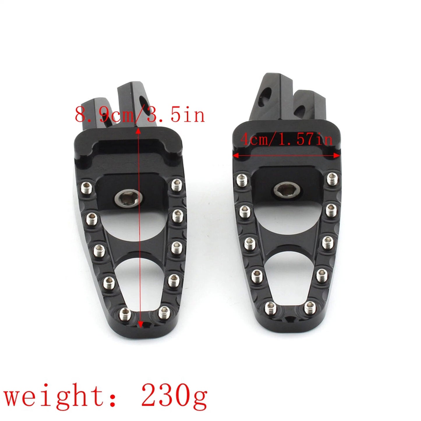 1 Pair Chrome Rear Footpegs for Yamaha FZ6/S FAZER (2004-2014)