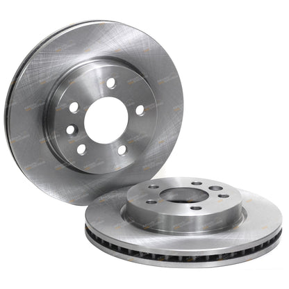 Front Disc Rotors + Brake Pads for VW Amarok 2H (2011–2017) RWD 4X4