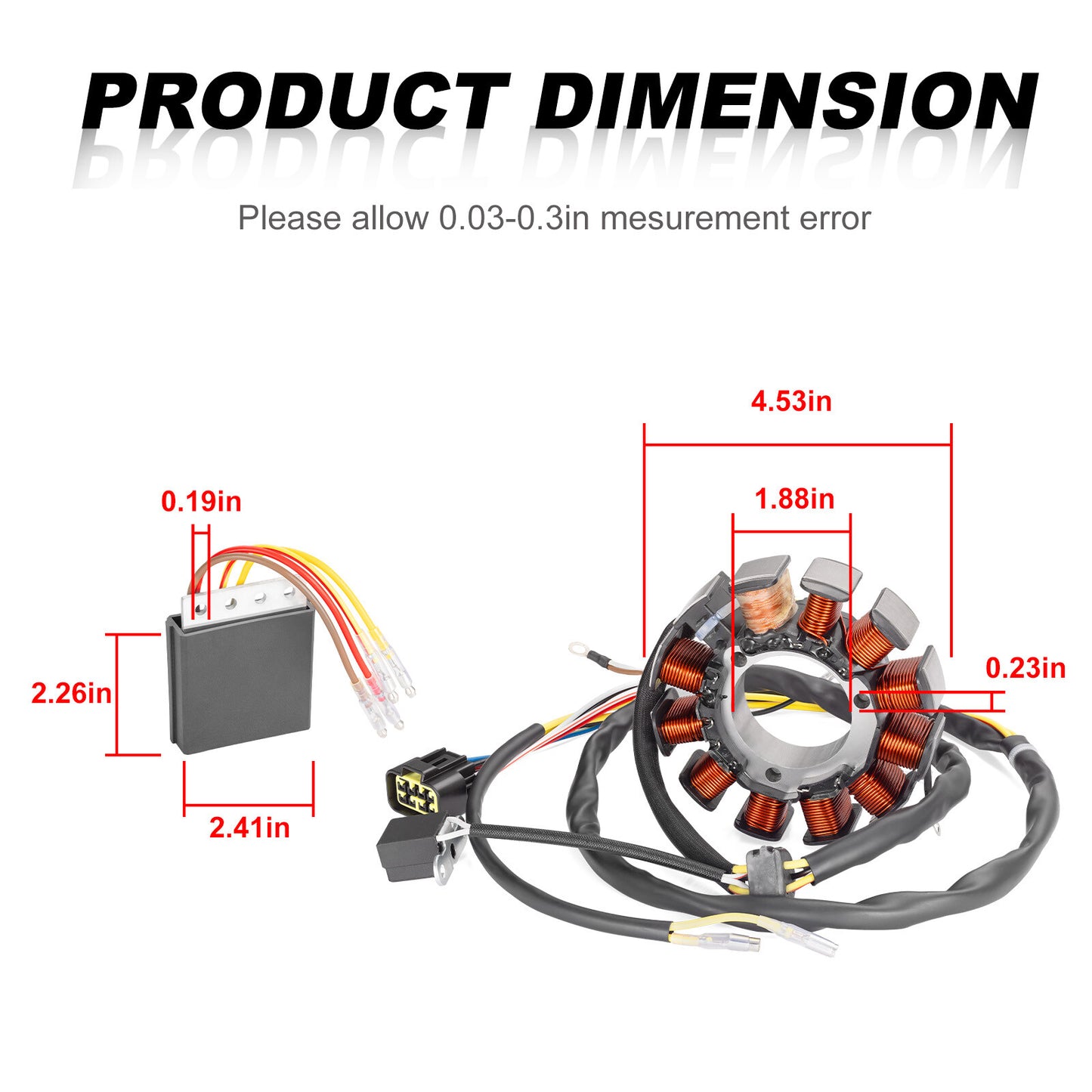 Stator with Regulator Rectifier for Polaris Scrambler 500 (2002)