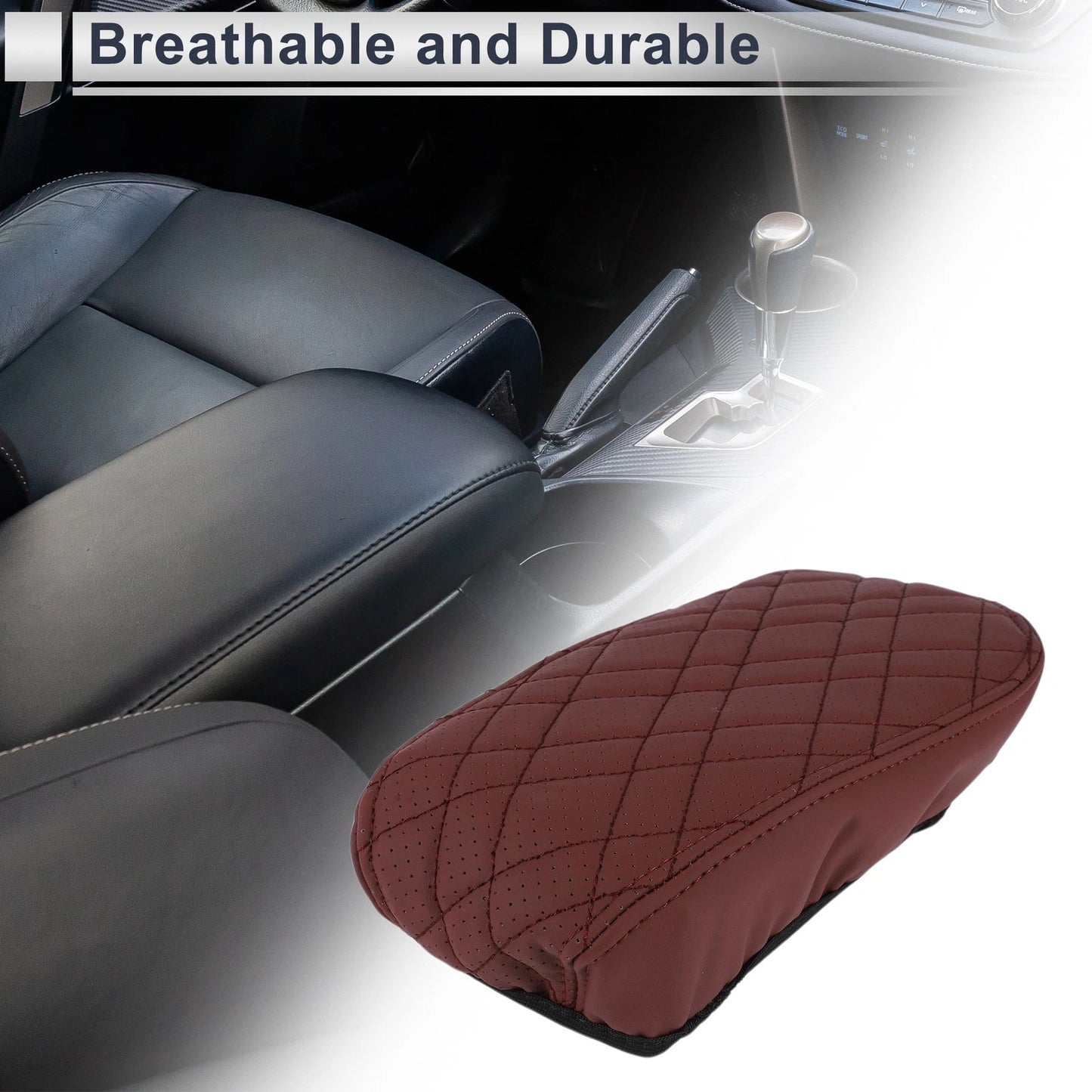 Center Console Cover for BMW X1 (2016–2022) Wine Red 1 Pc