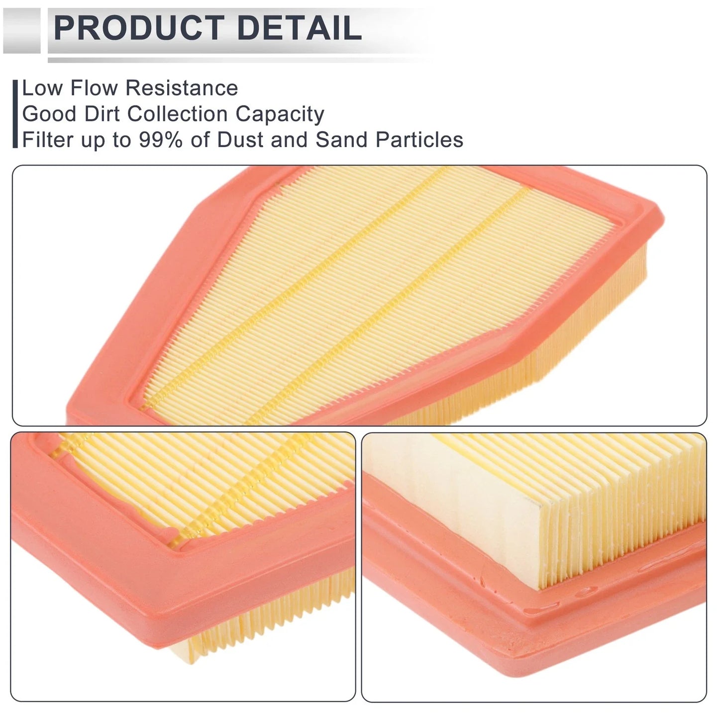 Engine Air Filter for Porsche 911 3.4L 3.8L 4.0L (2011-2019) - 1 Pair
