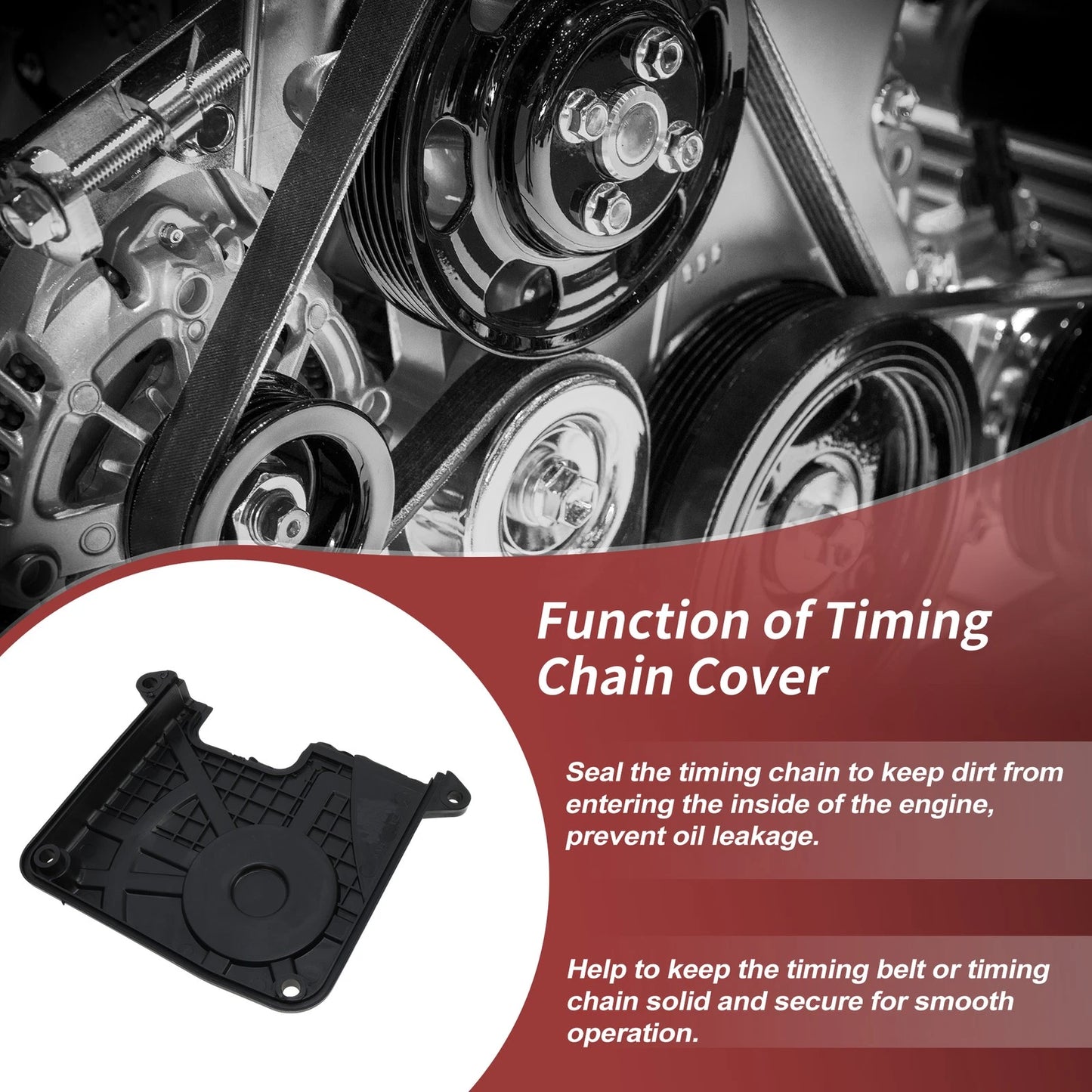 Engine Timing Cover for Hyundai Accent 1.6L L4 (2001–2011) No. 2136026002