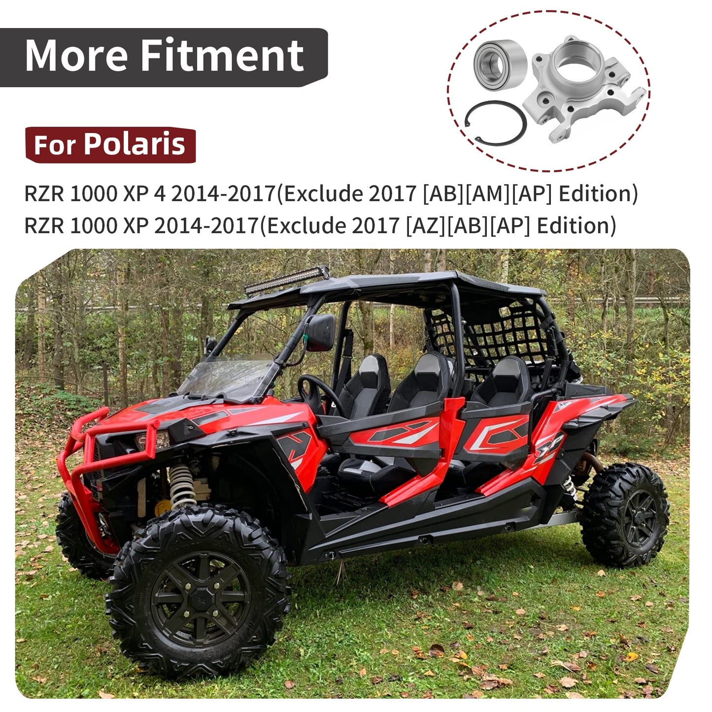 Rear Right Wheel Bearing Carrier for Polaris RZR XP 4 1000 (2014–2017)