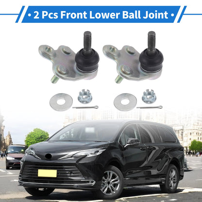 2X Front Lower Ball Joints for Toyota Prius (2004–2009) No.K500384/4333049055