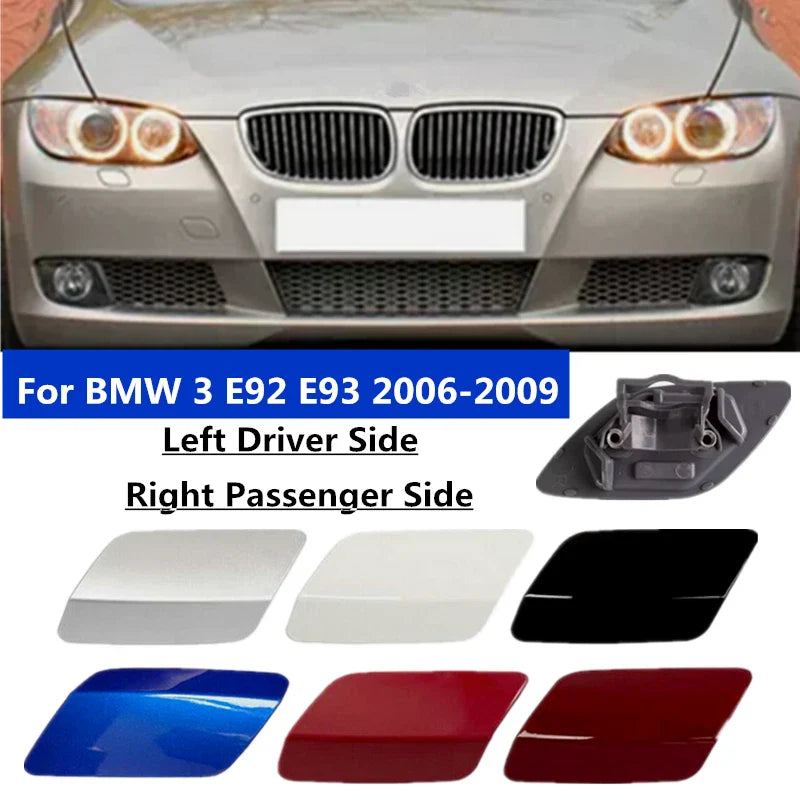 Front Headlight Washer Spray Nozzle Cover Lid Cap for BMW 328i (2006–2009)