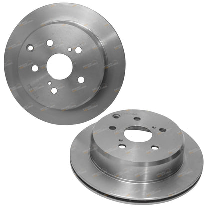 2 Rear Disc Brake Rotors for Toyota Estima (1990–1999)
