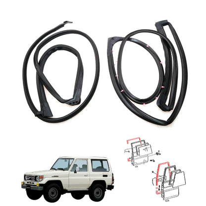 Set of 2 Door Weatherstrips for Toyota Land Cruiser (1990–2021)