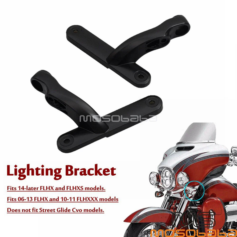 Foglight Turn Signal Bracket for Harley Road King, Electra Glide