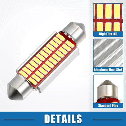 Set of 10 LED Festoon Lights 41mm 211 212 24SMD 4014 Chipsets